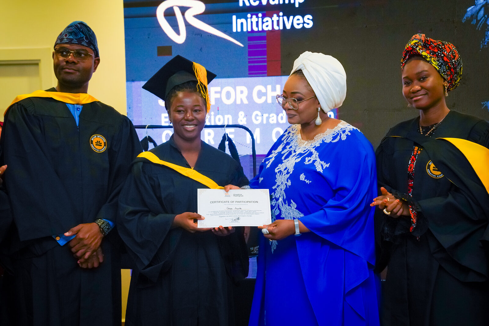 With the Honorable Minister of Women Affairs at the 2025 Graduation